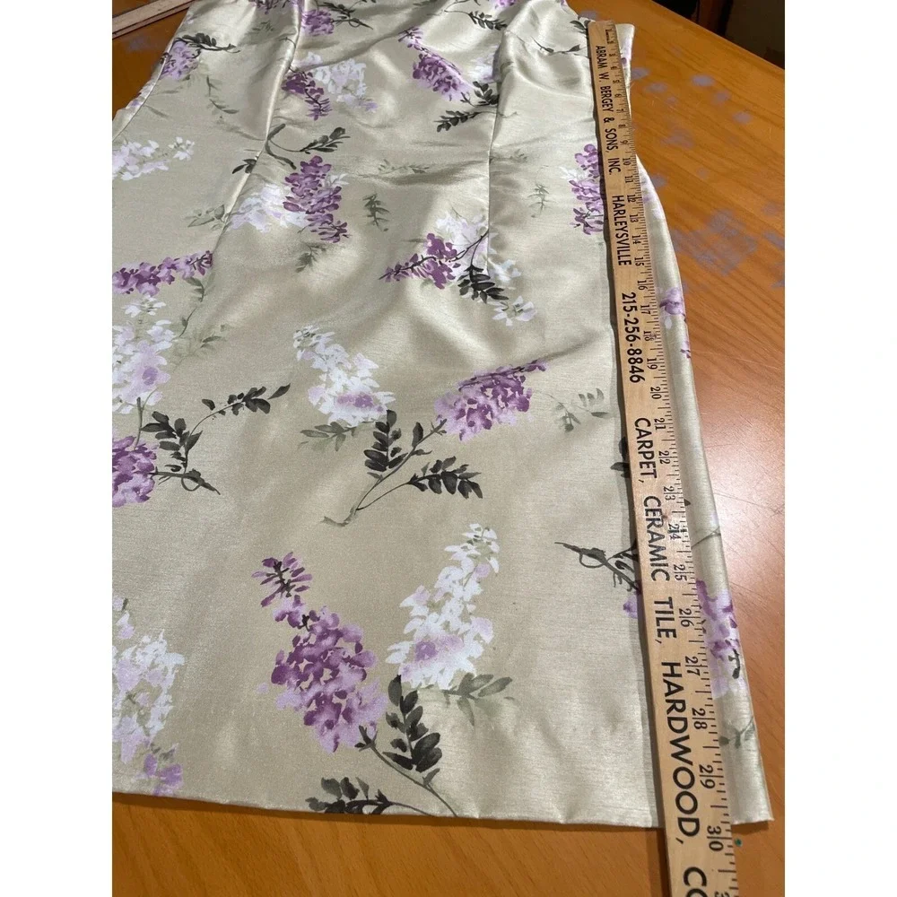 Pastel Yellow Floral Tank Midi Dress Jacket Set Elegant Party Church XL 14 Chic‎